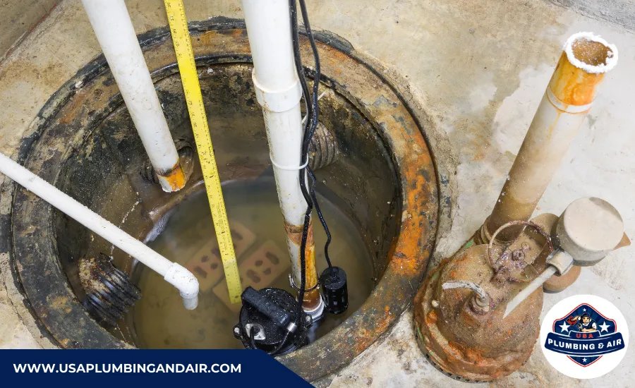 Emergency water removal with a sump pump in Las Vegas home
