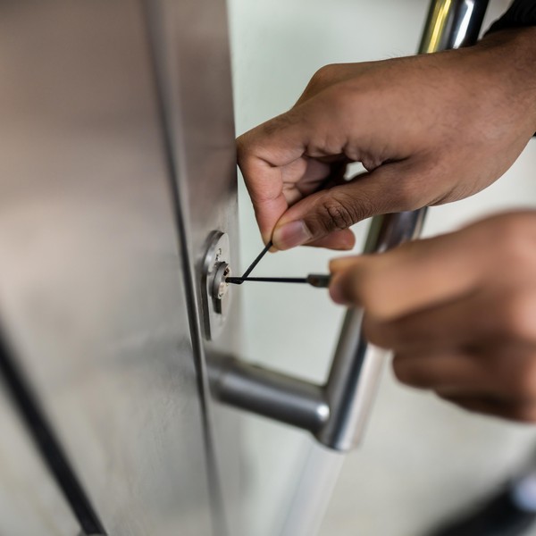 Professional locksmith technician in Charleston offering lock repairs, rekeying, and key replacement services